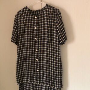 Woman’s classy VTG Y2k pearl buttons career Ultra Dress